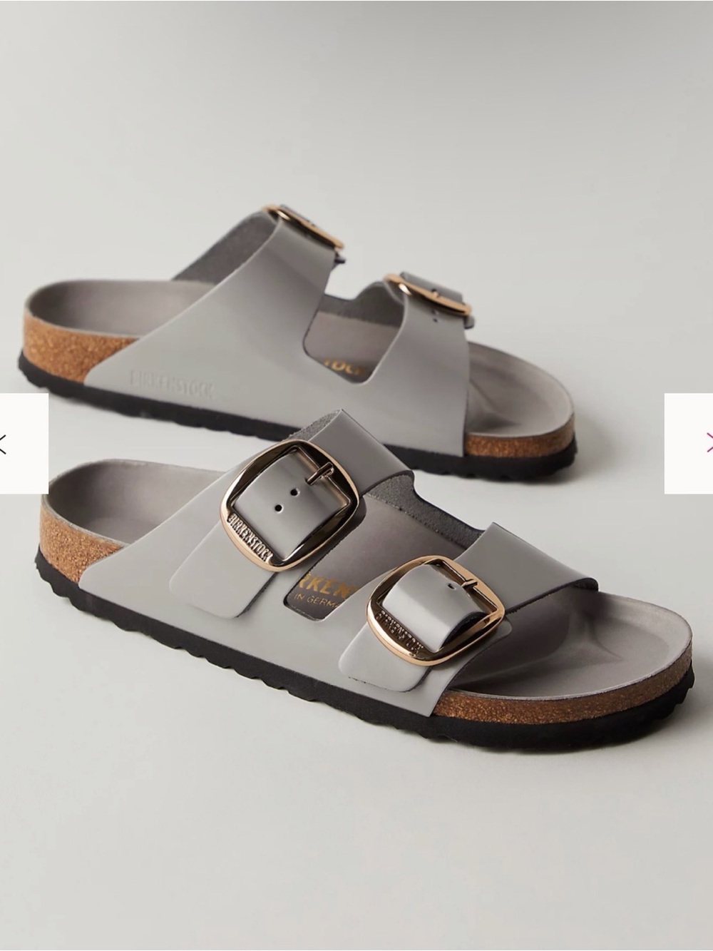 NIB Birkenstock Arizona Big Buckle High Shine Sandals US9-9.5 - Picture 1 of 9